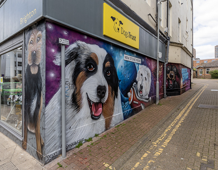 Brighton Kemp Town: New Steine Mews - Street Art