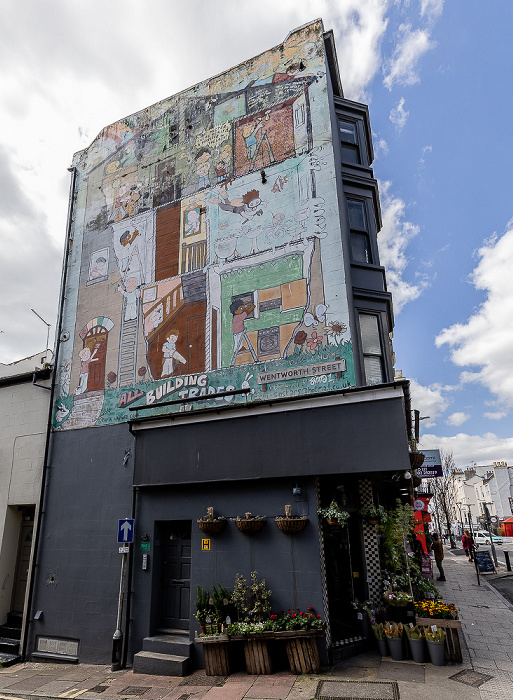 Kemp Town: Wentworth Street - Street Art Brighton