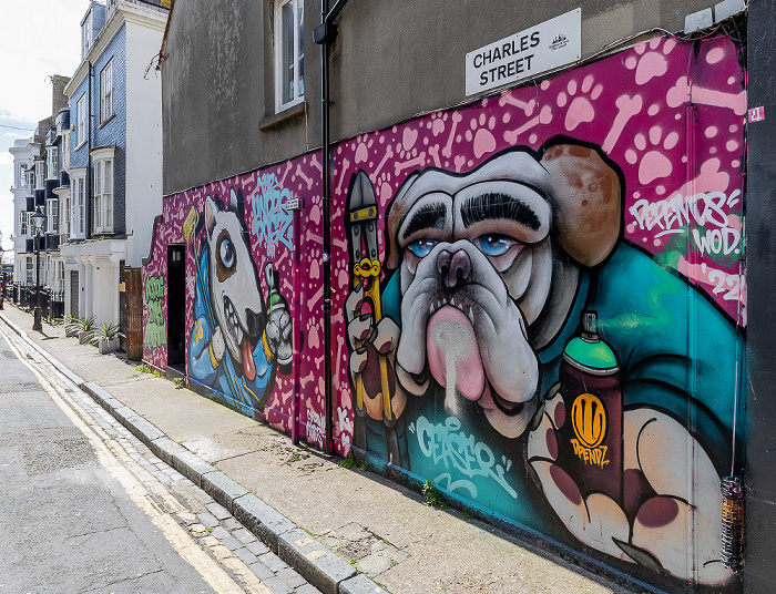 Kemp Town: Charles Street - Street Art Brighton