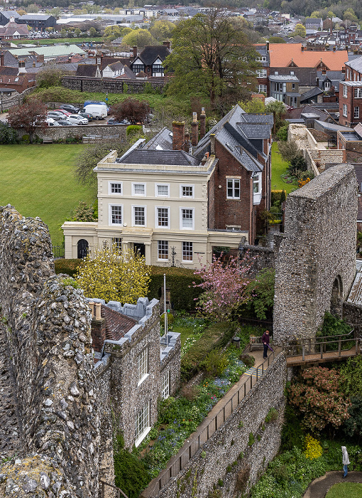 Blick vom Lewes Castle (Shell Keep)