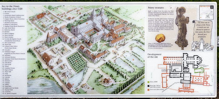 Priory Site: The Priory of St Pancras - Plan Lewes