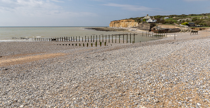 South Downs National Park Vanguard Way, Cuckmere Valley, Seven Sisters, Ärmelkanal (English Channel)