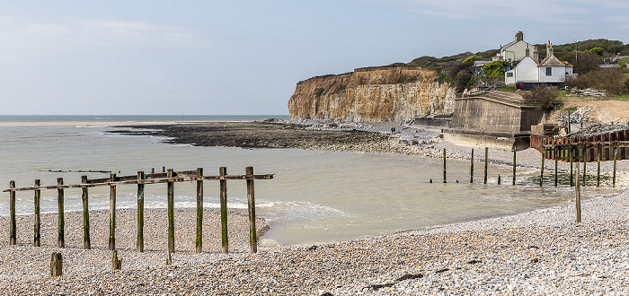 South Downs National Park Vanguard Way, Cuckmere Valley, Seven Sisters, Ärmelkanal (English Channel)