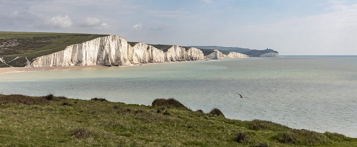 Vanguard Way, Seven Sisters, Ärmelkanal (English Channel) South Downs National Park