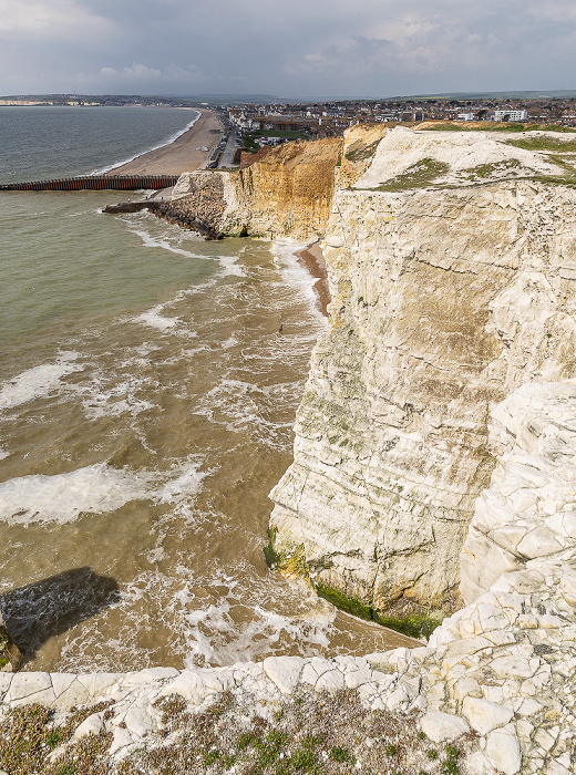 Vanguard Way, Klippen, Ärmelkanal (English Channel), Seaford South Downs National Park