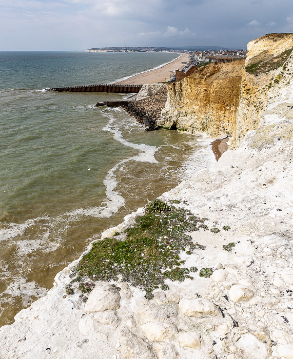 Vanguard Way, Klippen, Ärmelkanal (English Channel), Seaford South Downs National Park