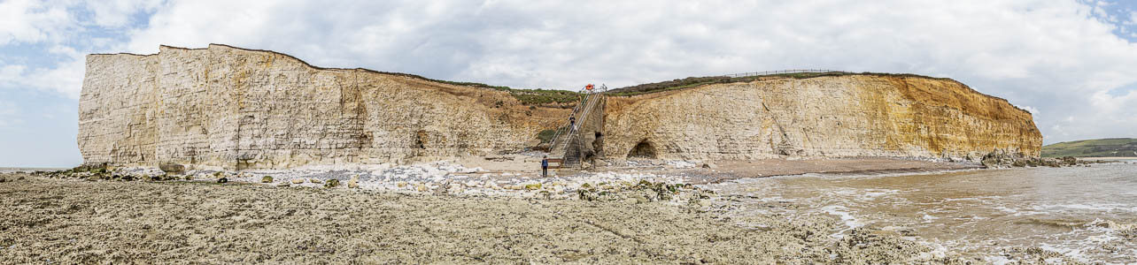 South Downs National Park Hope Gap, Klippen, Ärmelkanal (English Channel)