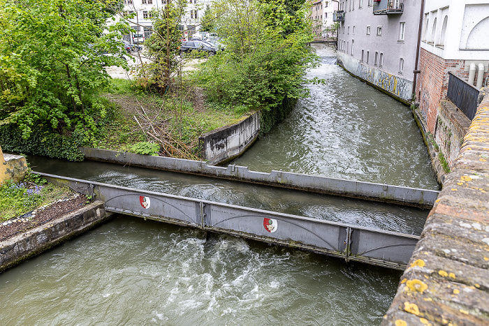 Stadtbach, Zirbelnuss-Kanal-Brücke Augsburg