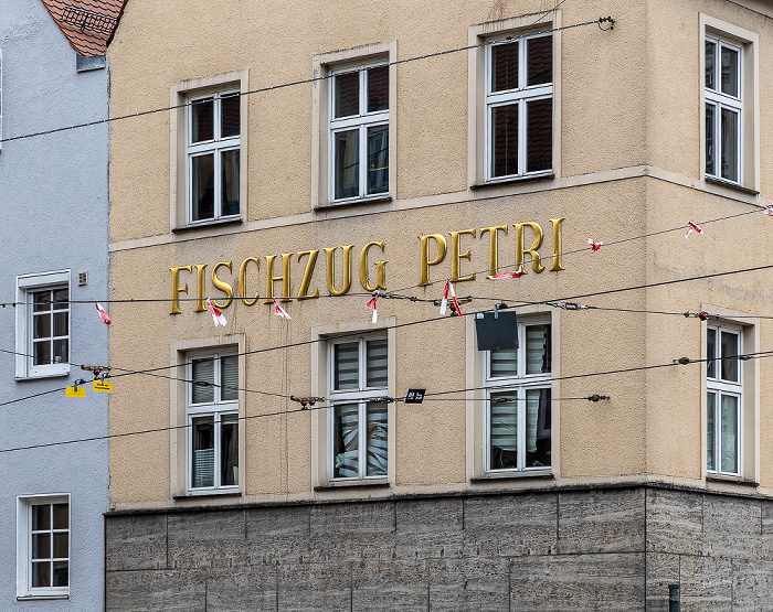 Augsburg Jakoberstraße / Oberer Graben: Ehem. Gastwirtschaft Fischzug Petri