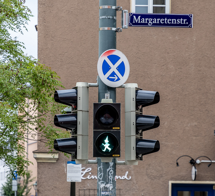 Margaretenstraße: Fußgängerampel Augsburg