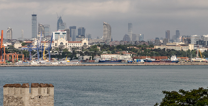 Istanbul Blick vom Saba Sultan Hotel: Bosporus, Kadıköy