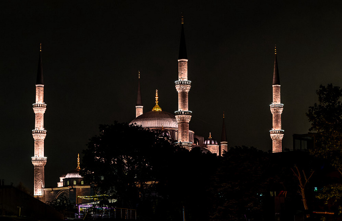 Istanbul Blick vom Saba Sultan Hotel: Blaue Moschee (Sultan-Ahmed-Moschee)