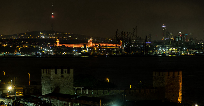 Istanbul Blick vom Saba Sultan Hotel: Bosporus / Marmarameer, Üsküdar / Kadıköy