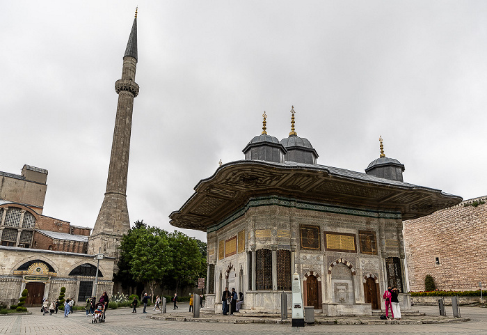 Istanbul Brunnen Ahmeds III. Hagia Sophia