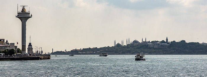 Istanbul Bosporus, Goldenes Horn Blaue Moschee (Sultan-Ahmed-Moschee) Fatih Hagia Sophia Leanderturm Topkapı-Palast