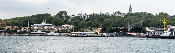 Goldenes Horn, Fatih mit Topkapı-Palast Istanbul 2023