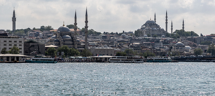 Istanbul Goldenes Horn, Fatih Beyazıt-Moschee Beyazıt-Turm (Beyazıt kulesi) Galatabrücke Neue Moschee