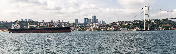 Bosporus, Beşiktaş, Bosporus-Brücke (Brücke der Märtyrer des 15. Juli) Istanbul