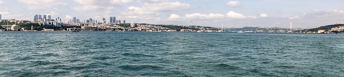 Istanbul Bosporus, Beşiktaş Bosporus-Brücke (Brücke der Märtyrer des 15. Juli) Üsküdar