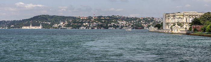 Istanbul Bosporus, Üsküdar mit dem Beylerbeyi-Palast Kuleli Askerî Lisesi Vahdettin-Pavillon