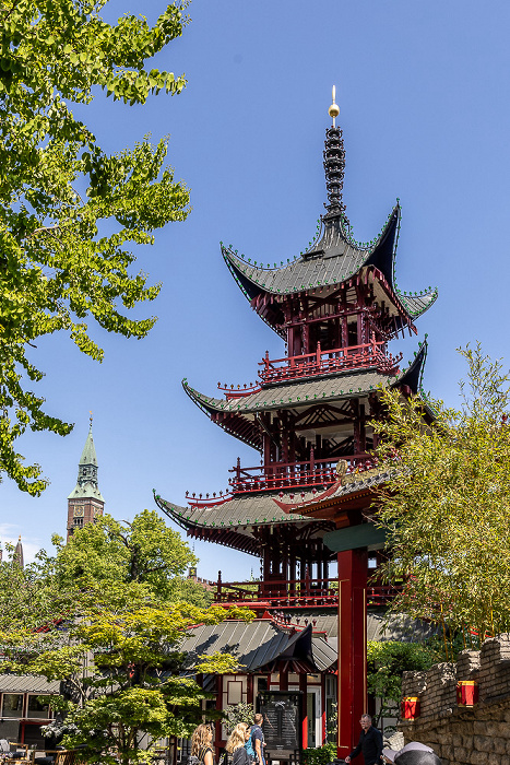 Kopenhagen Tivoli: Der japanische Turm (Det japanske tårn) Rathaus (Københavns Rådhus)