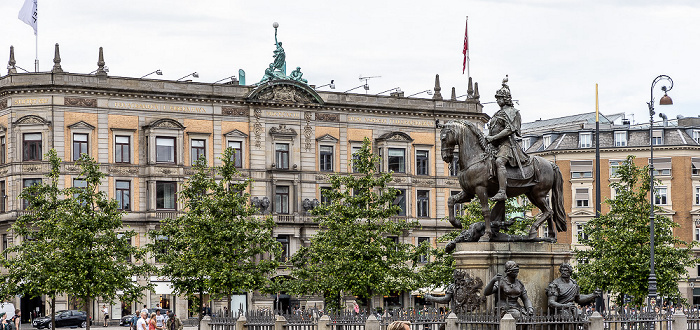 Kongens Nytorv: Reiterdenkmal für König Christian V. Kopenhagen