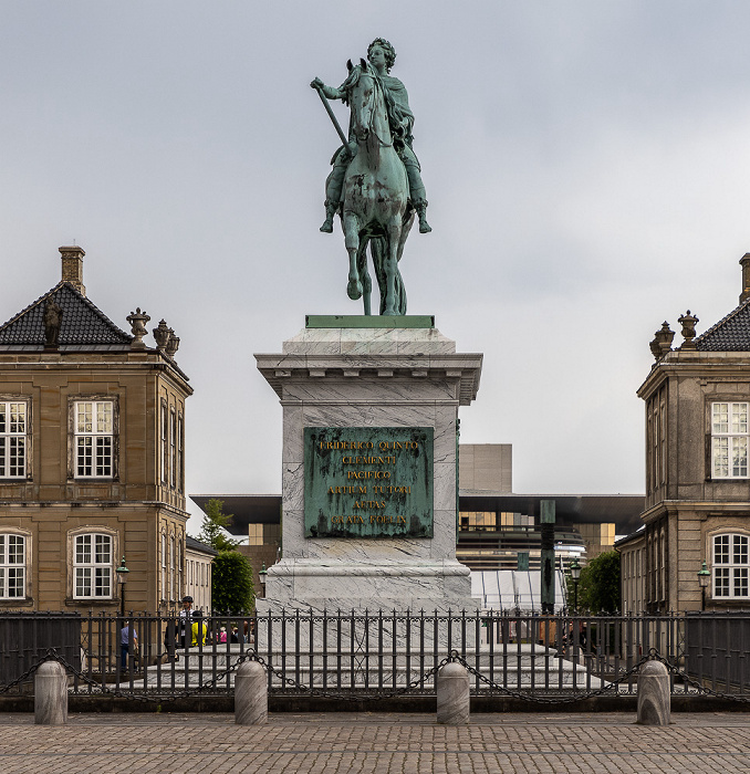 Kopenhagen Reiterstandbild Frederik V. Amalienborg Operaen Palais Brockdorff (Palais Frederik VIII.) Palais Schack (Palais Christian IX.)