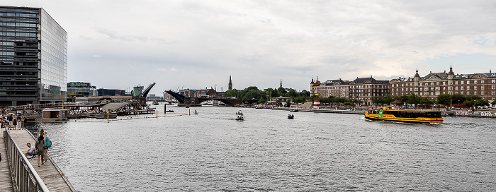 Kopenhagen Sydhavnen mit der Langebro Inderhavnen Kalvebod Bølge