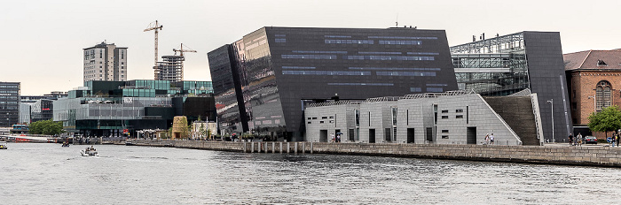 Kopenhagen Inderhavnen (Innenhafen), Slotsholmen mit Det Kongelige Bibliotek (Königliche Bibliothek) BLOX