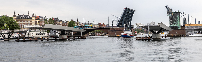 Kopenhagen Inderhavnen (Innenhafen) mit Lille Langebro und Langebro