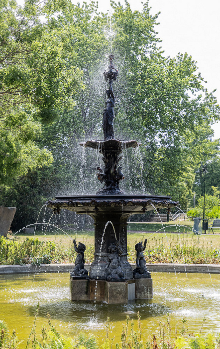 Malmö Königspark (Kungsparken): Springbrunnen