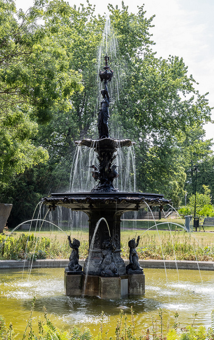 Malmö Königspark (Kungsparken): Springbrunnen