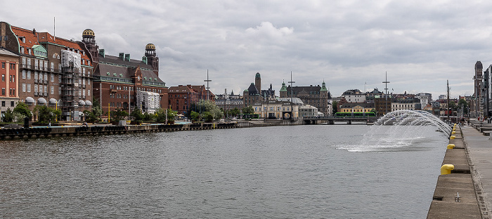 Malmö Innenhafen (Inre hamnen), Skeppsbron Börshuset Centralposthuset Centralstation Hjälmarekajen Suellsbron