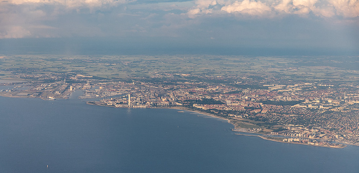 Malmö 2023-06-18 Flug DLH2443 Kopenhagen-Kastrup (CPH/EKCH) - München Franz Josef Strauß (MUC/EDDM) Luftbild aerial photo