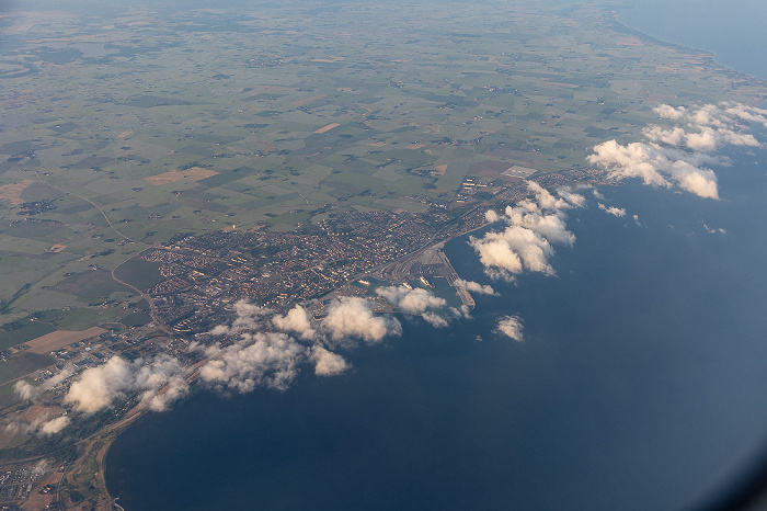 Schonen Trelleborg, Ostsee 2023-06-18 Flug DLH2443 Kopenhagen-Kastrup (CPH/EKCH) - München Franz Josef Strauß (MUC/EDDM) Luftbild aerial photo