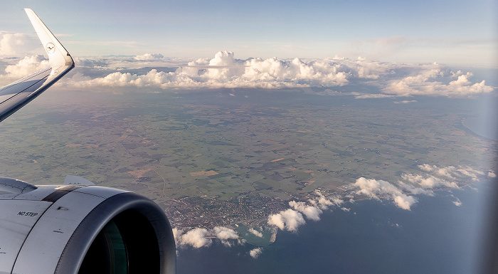 Schonen Trelleborg, Ostsee 2023-06-18 Flug DLH2443 Kopenhagen-Kastrup (CPH/EKCH) - München Franz Josef Strauß (MUC/EDDM) Luftbild aerial photo