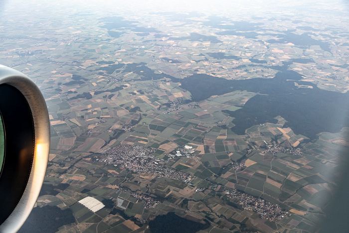 Bayern 2023-06-18 Flug DLH2443 Kopenhagen-Kastrup (CPH/EKCH) - München Franz Josef Strauß (MUC/EDDM) Luftbild aerial photo