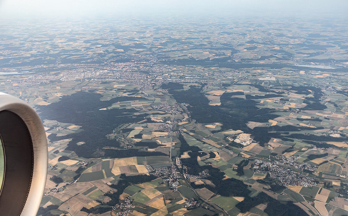 Bayern 2023-06-18 Flug DLH2443 Kopenhagen-Kastrup (CPH/EKCH) - München Franz Josef Strauß (MUC/EDDM) Luftbild aerial photo