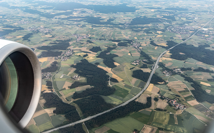 Bayern 2023-06-18 Flug DLH2443 Kopenhagen-Kastrup (CPH/EKCH) - München Franz Josef Strauß (MUC/EDDM) Luftbild aerial photo