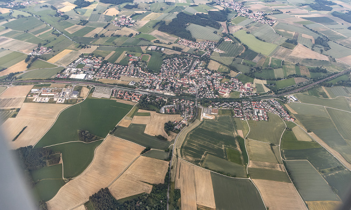 Bayern 2023-06-18 Flug DLH2443 Kopenhagen-Kastrup (CPH/EKCH) - München Franz Josef Strauß (MUC/EDDM) Luftbild aerial photo