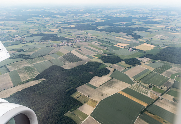 Bayern 2023-06-18 Flug DLH2443 Kopenhagen-Kastrup (CPH/EKCH) - München Franz Josef Strauß (MUC/EDDM) Luftbild aerial photo