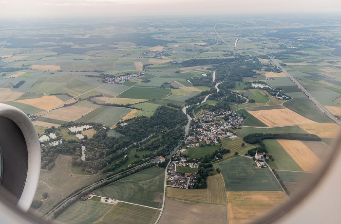 Bayern 2023-06-18 Flug DLH2443 Kopenhagen-Kastrup (CPH/EKCH) - München Franz Josef Strauß (MUC/EDDM) Luftbild aerial photo