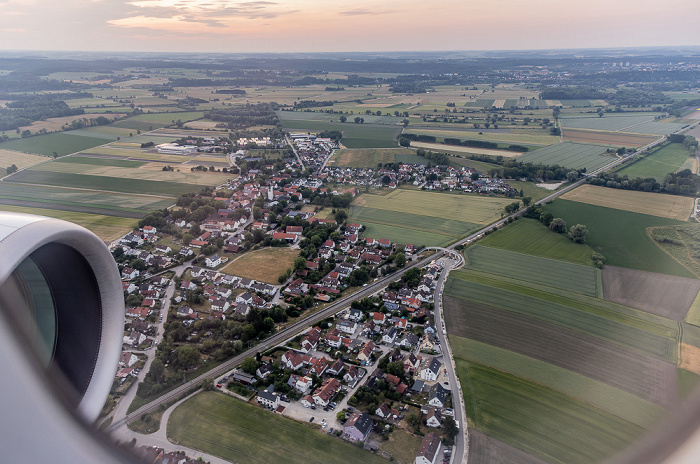 Bayern 2023-06-18 Flug DLH2443 Kopenhagen-Kastrup (CPH/EKCH) - München Franz Josef Strauß (MUC/EDDM) Luftbild aerial photo