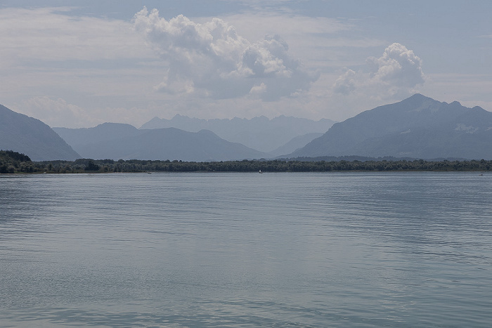 Mündung der Tiroler Achen, Chiemgauer Alpen Chiemsee