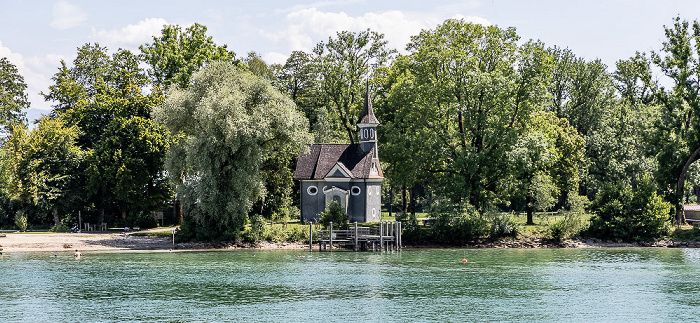Chiemsee Herreninsel mit der Seekapelle zum Hl. Kreuz
