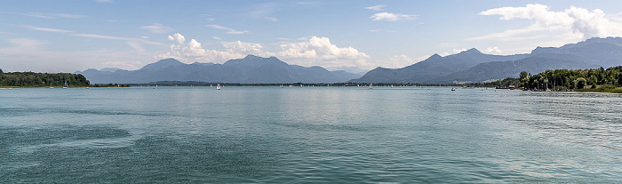 Herreninsel (links), Chiemgauer Alpen, Prien am Chiemsee Chiemsee