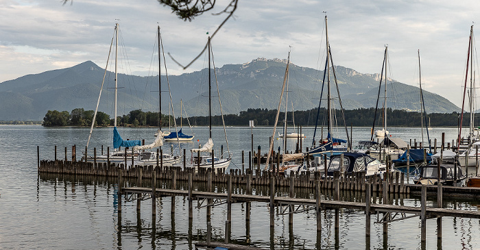 Gstadt am Chiemsee Chiemsee, Jachthafen, Chiemgauer Alpen