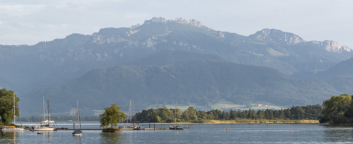 Chiemsee Chiemgauer Alpen mit der Kampenwand Schalch