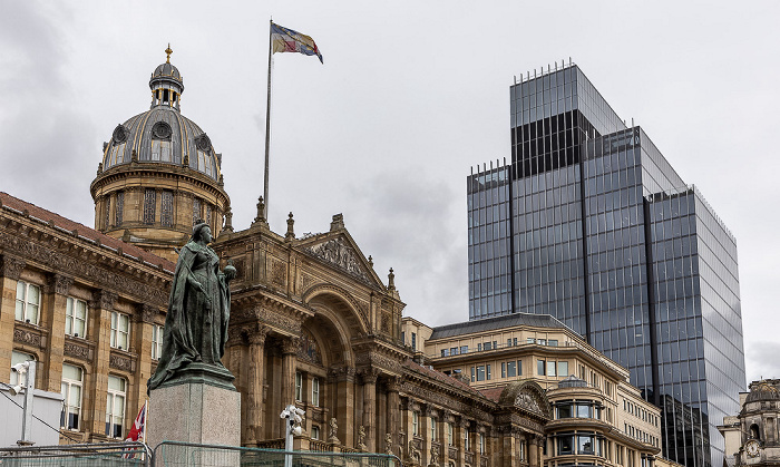 Victoria Square: Queen-Victoria-Denkmal, Council House, Nat West House Birmingham