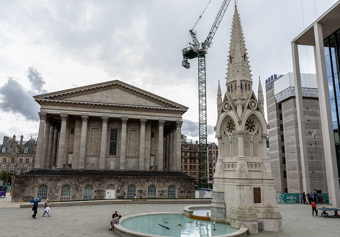 Chamberlain Square: Town Hall, Chamberlain Memorial Fountain Birmingham